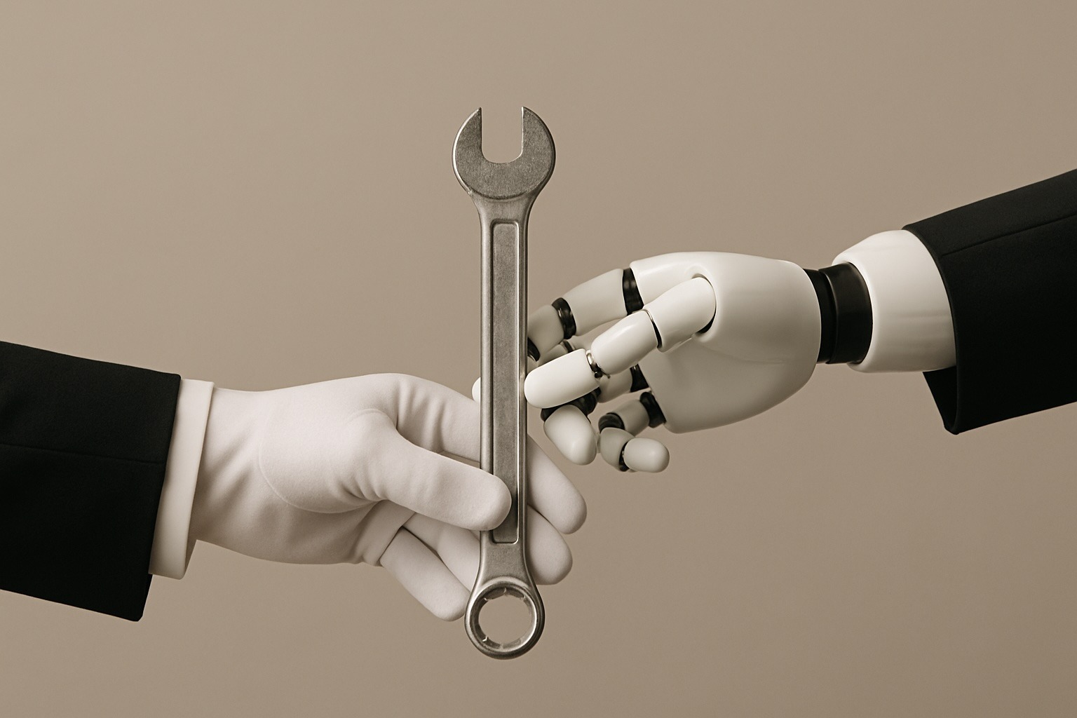 When robots simply hand us the tools instead of doing the heavy lifitng